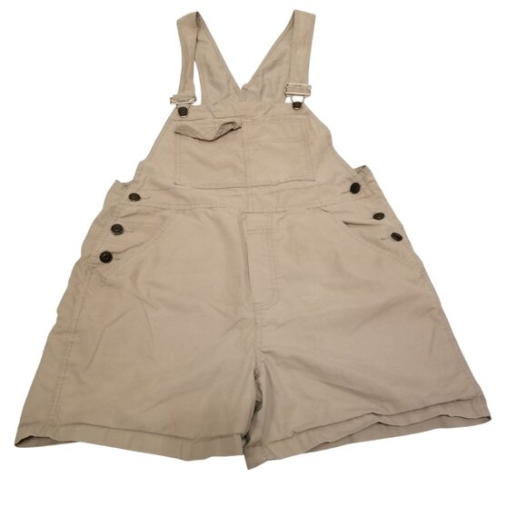 Vintage Urban Star Originals Grey Overall Shorts Cotton Small Women Dungarees - Picture 1 of 7